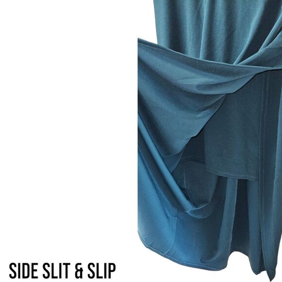 I'm TORRIDโPlus Size Maxi Stretch Crepe V- Neck Column Dress Size 20 - Picture 3 of 16